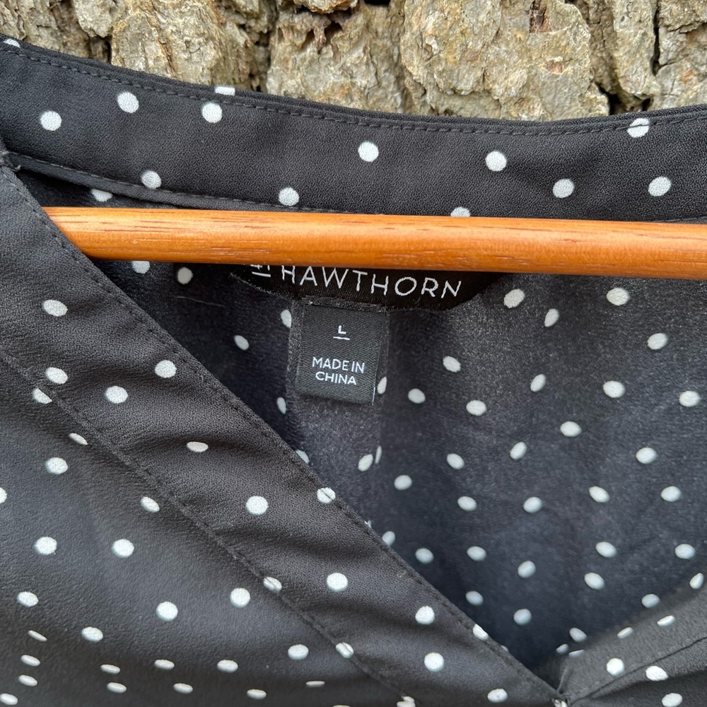 ⭐️41 Hawthorn Polka Dot Blouse in size L - Picture 3 of 4